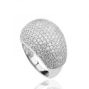 Gümüş Çok Taşlı Bayan Yüzük