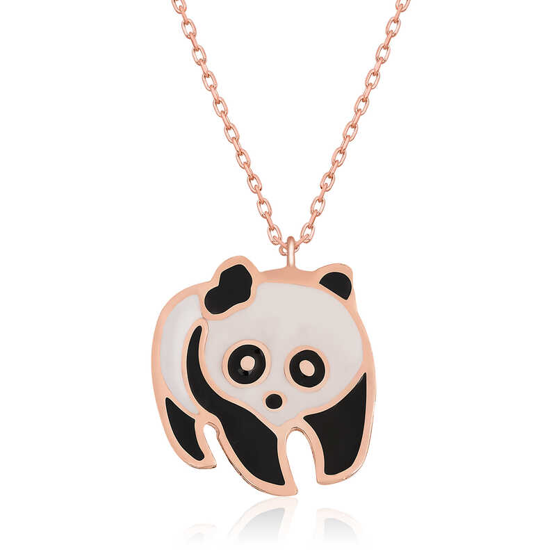Gümüş Panda Bayan Kolye Gümüş Panda Bayan Kolye