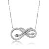 ​Gümüş Sonsuzluk Yılan Bayan Kolye